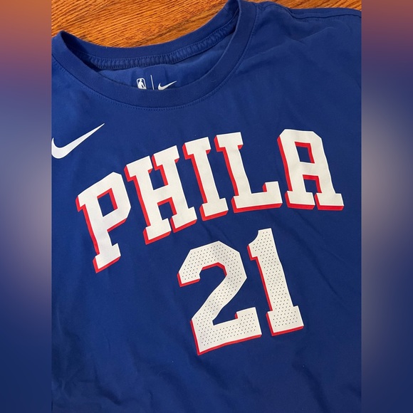 Sixers Joel Embiid T-Shirt Jersey - Picture 2 of 4